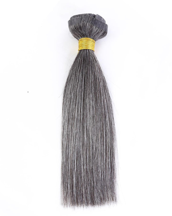 grey hair extensions clip in