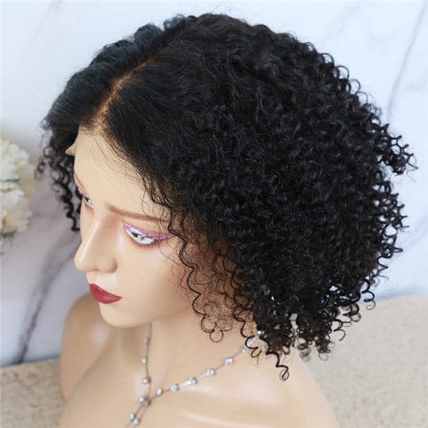 5x5 HD Lace Closure Wig Jerry Curly BOB Human Hair BJCY255
