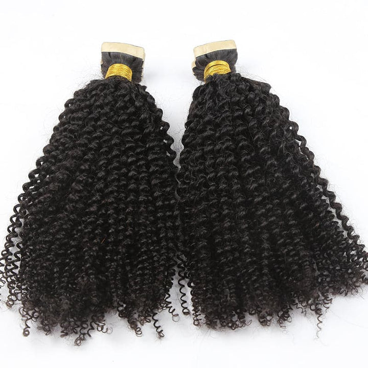 TAPE IN HAIR EXTENSION Afro Kinky Curly Human Hair