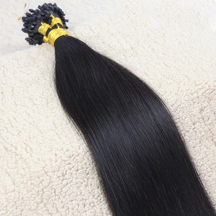 Micro Loop HAIR EXTENSION Silk Straight Human Hair