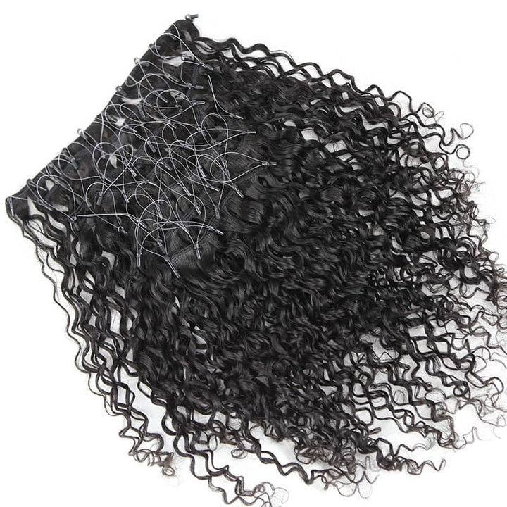Pre-looped weft microlinks Water Wave Hair Extension