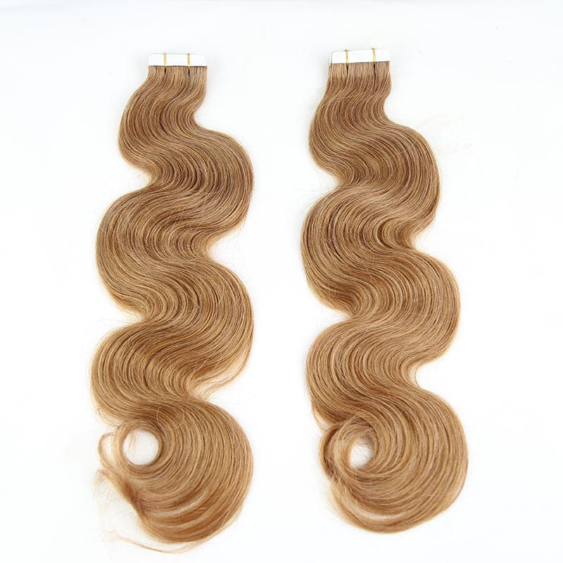 TAPE IN HAIR EXTENSION Body Wave Human Hair  #30 Color