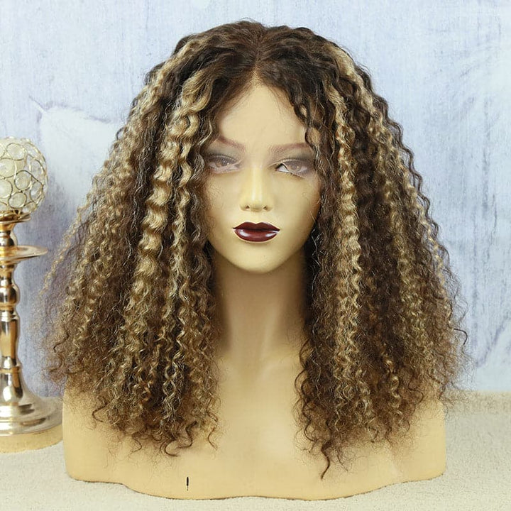 Beyonce Highlight #27/30 Color Deep Curly 5x5 Lace Closure Wig BBD2730