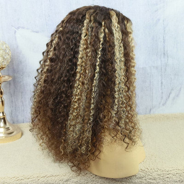 Beyonce Highlight #27/30 Color Deep Curly 5x5 Lace Closure Wig BBD2730