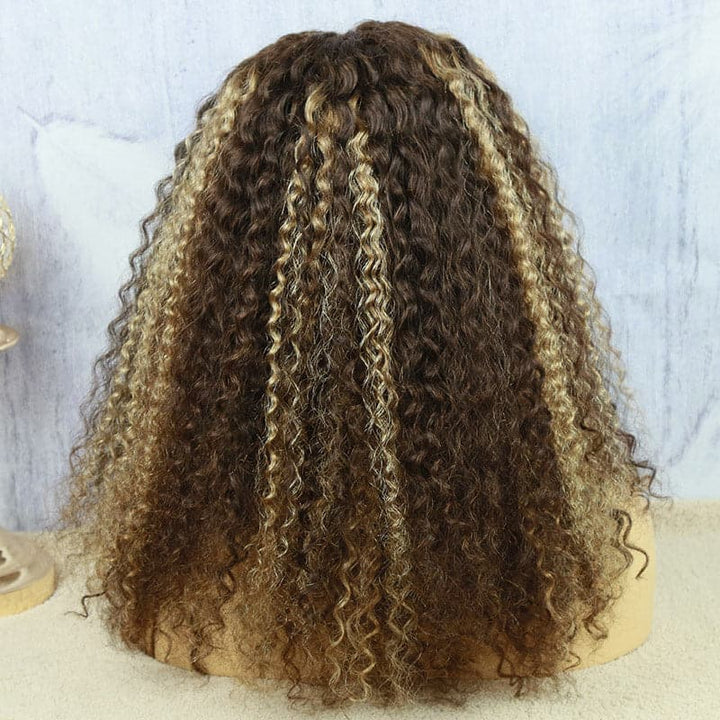 Beyonce Highlight #27/30 Color Deep Curly 5x5 Lace Closure Wig BBD2730