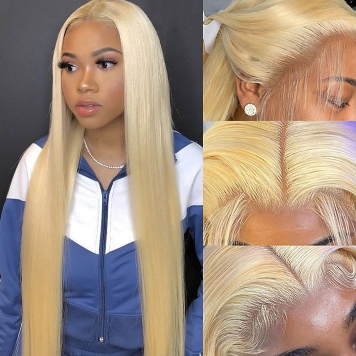 200%-300% Density 26-30 #613 Blonde 13x4 Lace Front Wig LTBBB-5