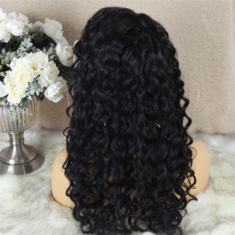 Natural Wave 4x4 Lace Closure Wig Human Hair 6