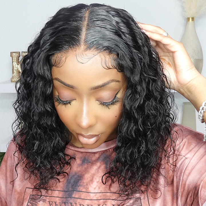 5x5 HD Lace Closure Wig Water Wave BOB BOBWW55