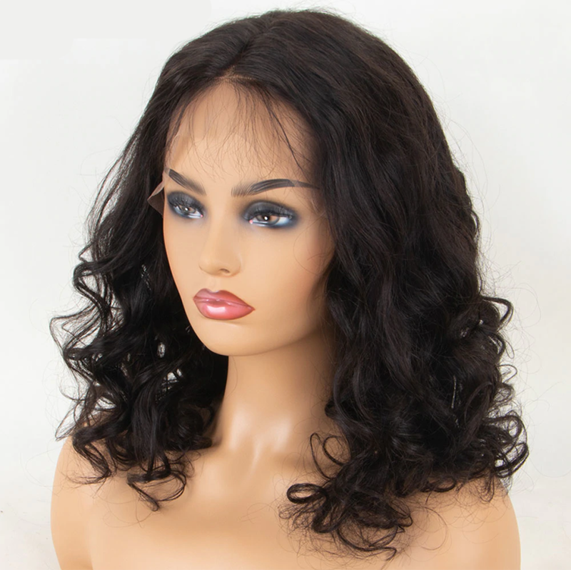 Pre Plucked BOB Body Wave 360 Lace Frontal Wig1