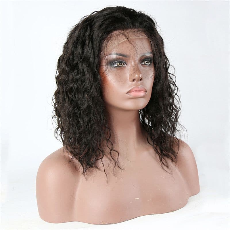 Pre Plucked BOB Loose Curly 360 Lace Frontal Wig2