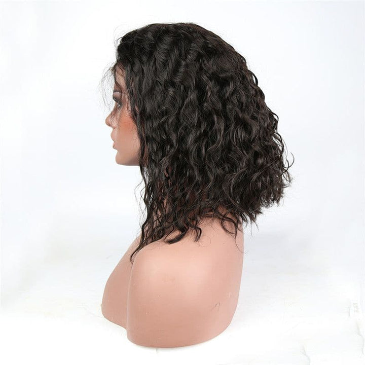 Pre Plucked BOB Loose Curly 360 Lace Frontal Wig5