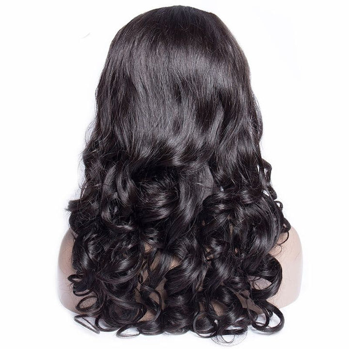 Pre Plucked Big Curl Body Wave 360 Lace Frontal Wig 4