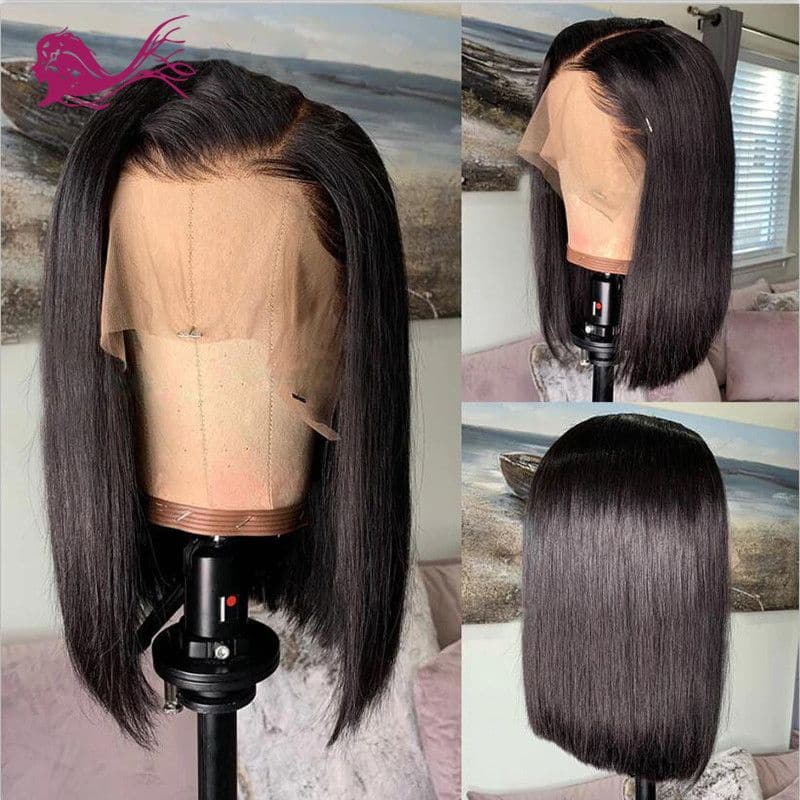 Pre Plucked Bob Silky Straight Full Lace Wig Human Hair2