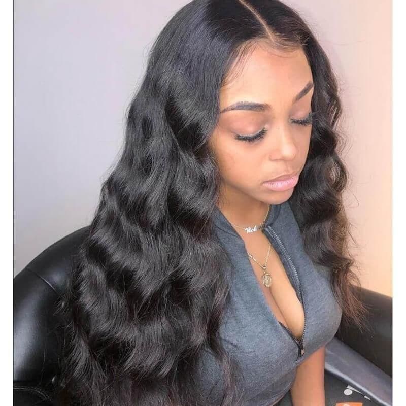 Pre Plucked Body Wave Full Lace Wig Human Hair 1