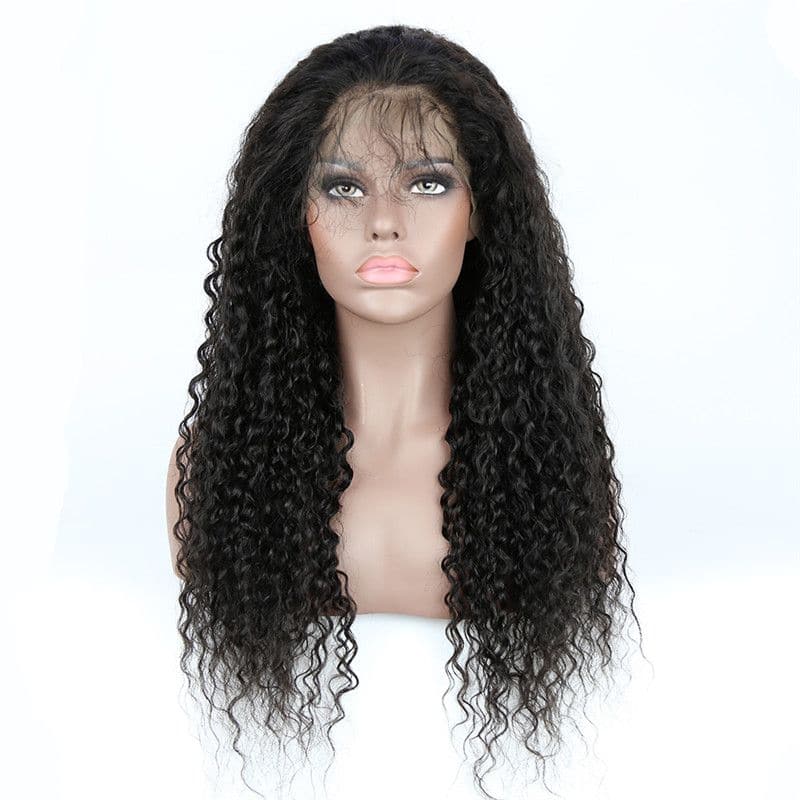 Pre Plucked Deep Curly 360 Lace Frontal Wig 4