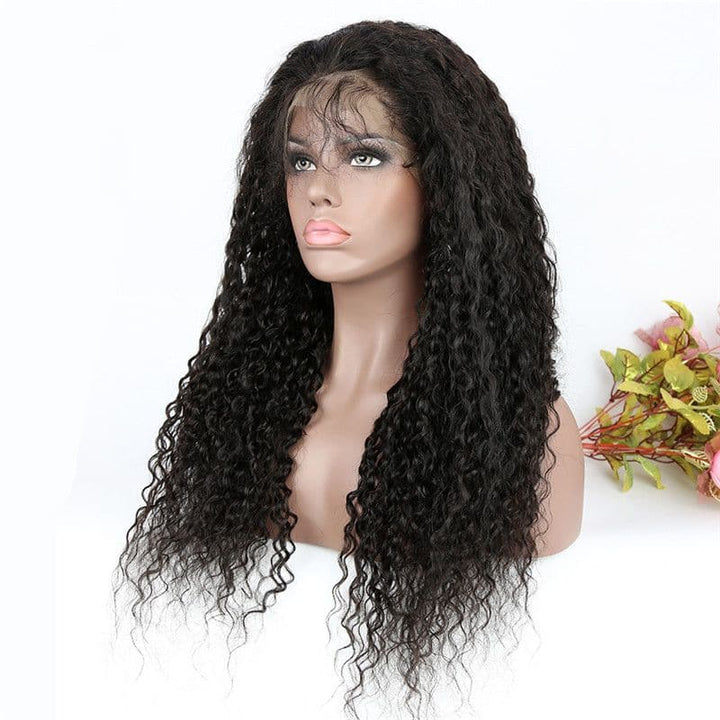 Pre Plucked Deep Curly 360 Lace Frontal Wig 5