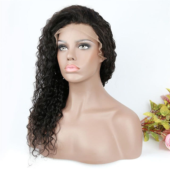Pre Plucked Deep Curly 360 Lace Frontal Wig 6