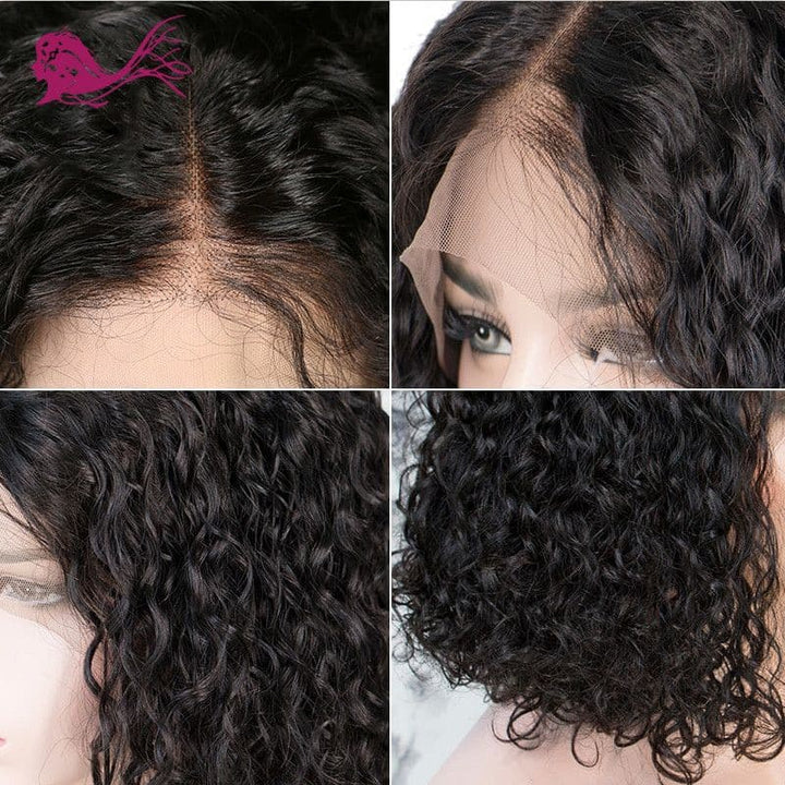Pre Plucked Deep Curly Full Lace Wig Human Hair 6