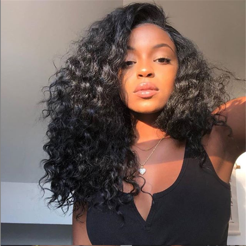 Pre Plucked Deep Wave Full Lace Wig Human Hair1