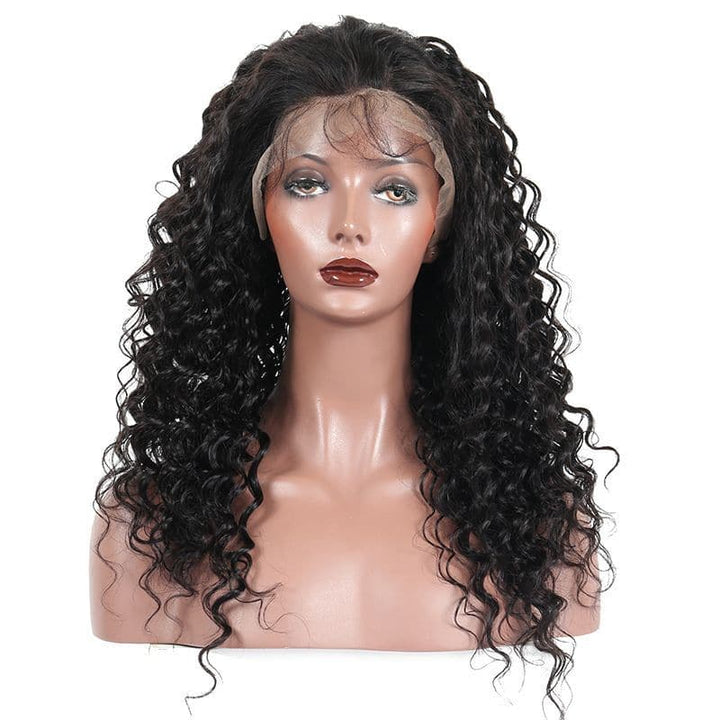 Pre Plucked Deep Wave Full Lace Wig Human Hair2