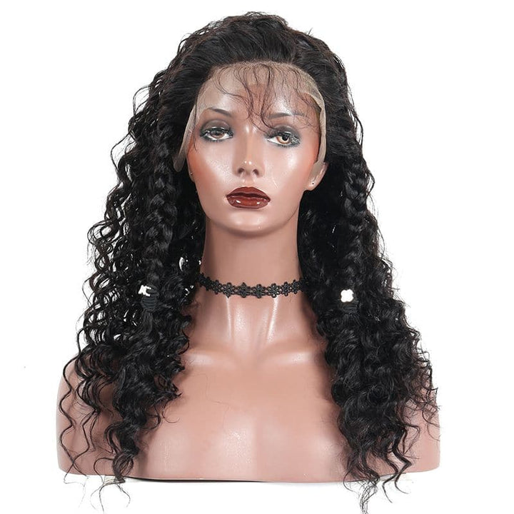 Pre Plucked Deep Wave Full Lace Wig Human Hair3