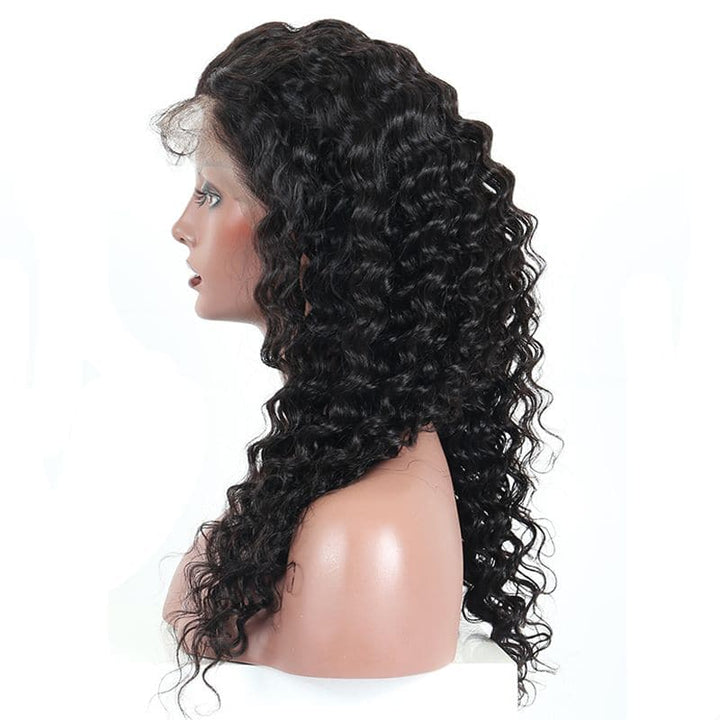 Pre Plucked Deep Wave Full Lace Wig Human Hair4