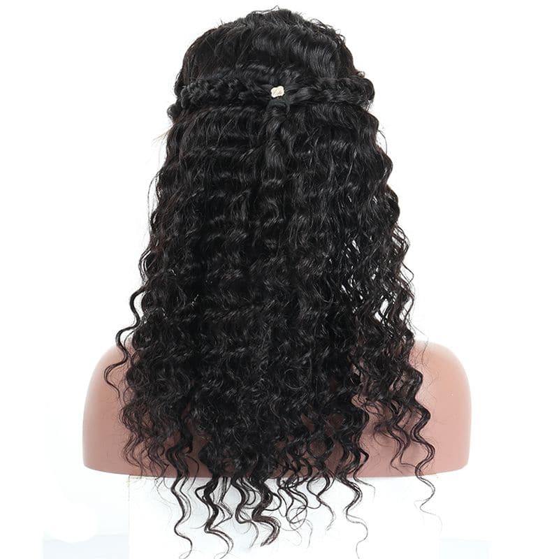 Pre Plucked Deep Wave Full Lace Wig Human Hair6