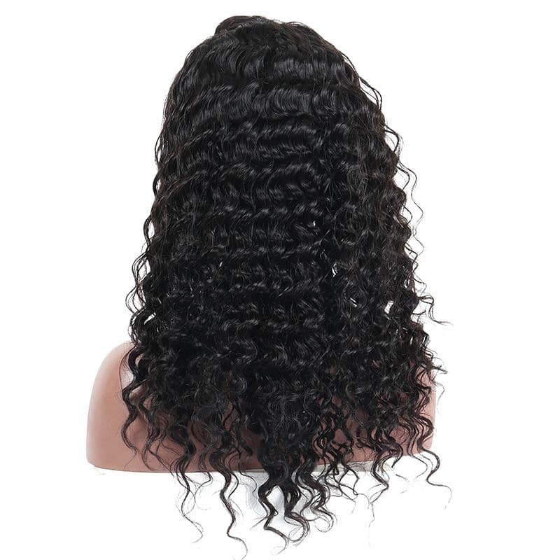 Pre Plucked Deep Wave Full Lace Wig Human Hair7