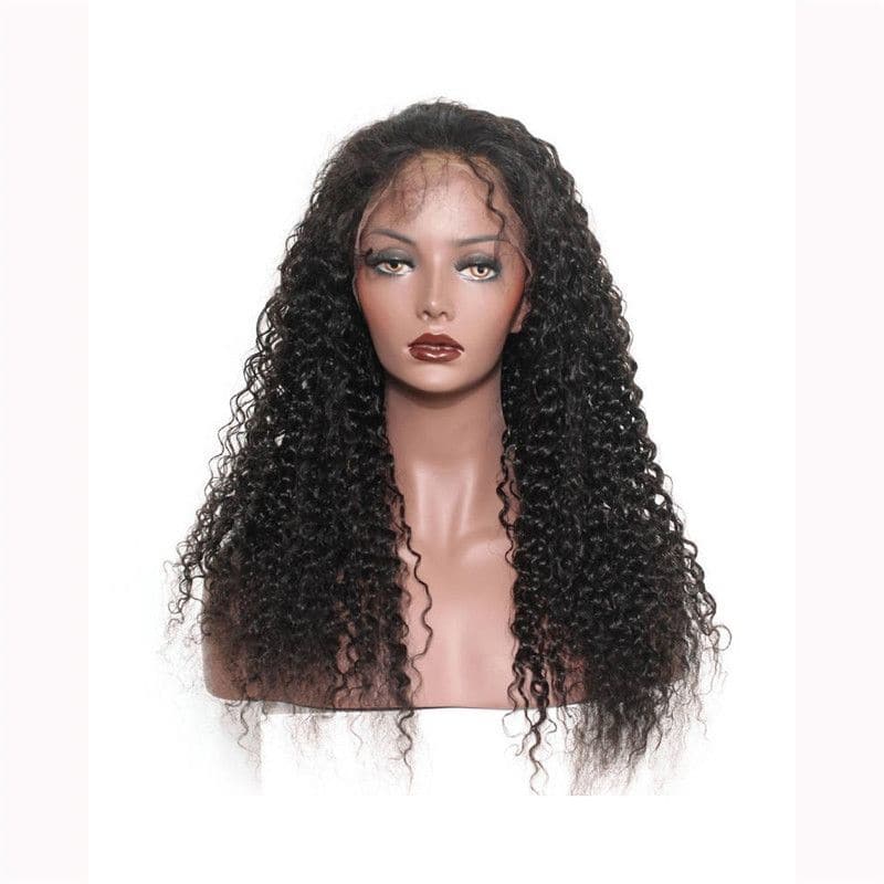 Pre Plucked Jerry Curly 360 Lace Frontal Wig3