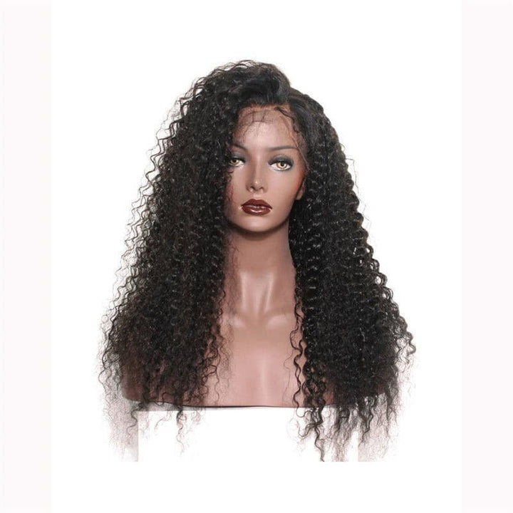 Pre Plucked Jerry Curly 360 Lace Frontal Wig4
