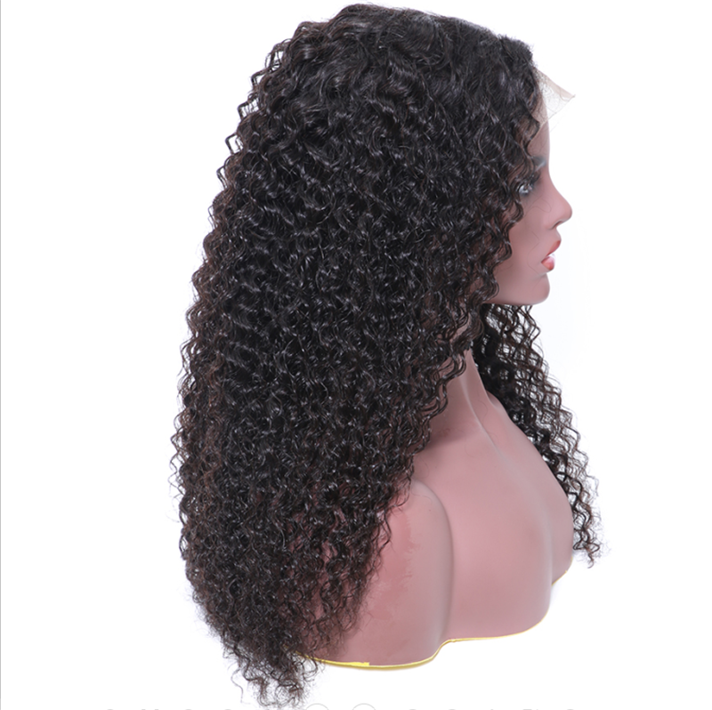 Pre Plucked Jerry Curly 360 Lace Frontal Wig4