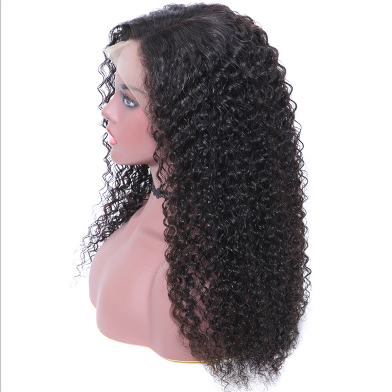 Pre Plucked Jerry Curly 360 Lace Frontal Wig5