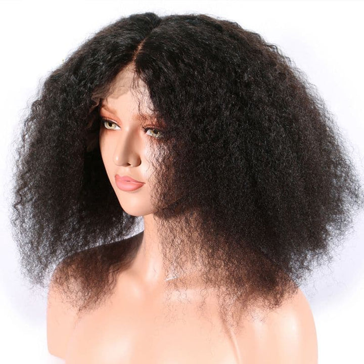 Pre Plucked Kinky Curly 360 Lace Frontal Wig12
