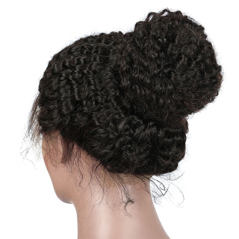 Pre Plucked Kinky Curly 360 Lace Frontal Wig7