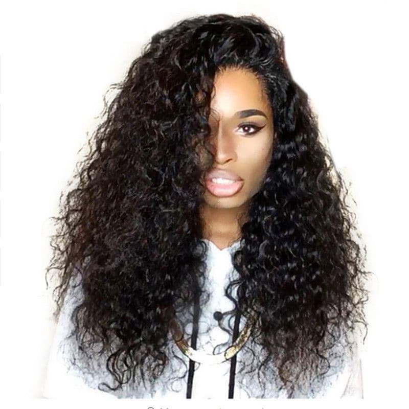 Pre Plucked Loose Curly 360 Lace Frontal Wig1