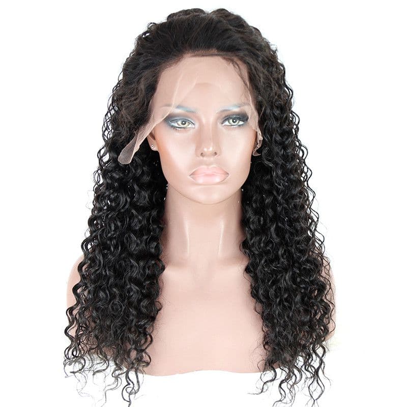 Pre Plucked Loose Curly 360 Lace Frontal Wig2