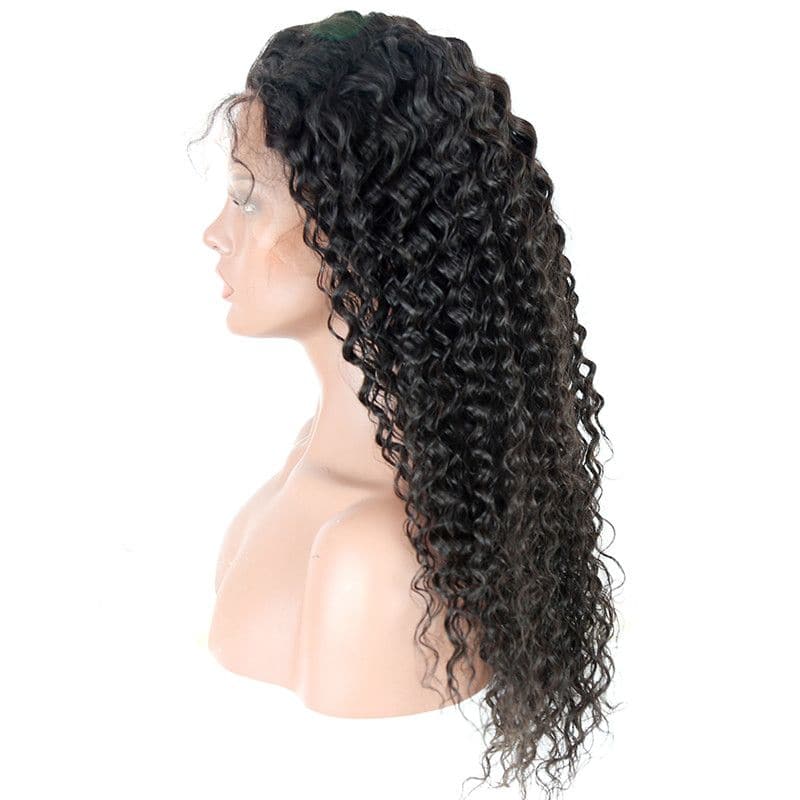 Pre Plucked Loose Curly 360 Lace Frontal Wig3