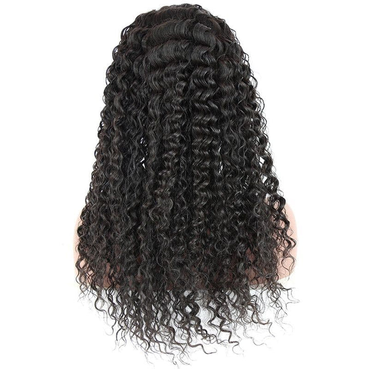 Pre Plucked Loose Curly 360 Lace Frontal Wig4