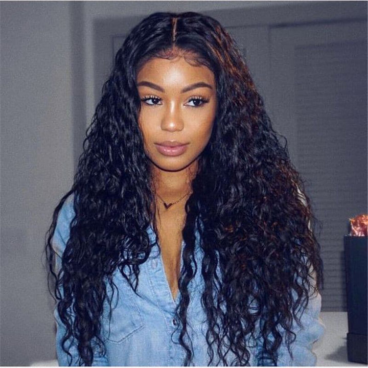 Pre Plucked Natural Wavy 360 Lace Frontal Wig1