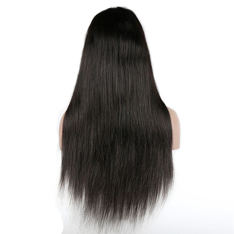 Pre Plucked Silky Straight 360 Lace Frontal Wig9