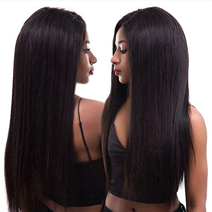Pre Plucked Silky Straight Full Lace Wig Human Hair 1
