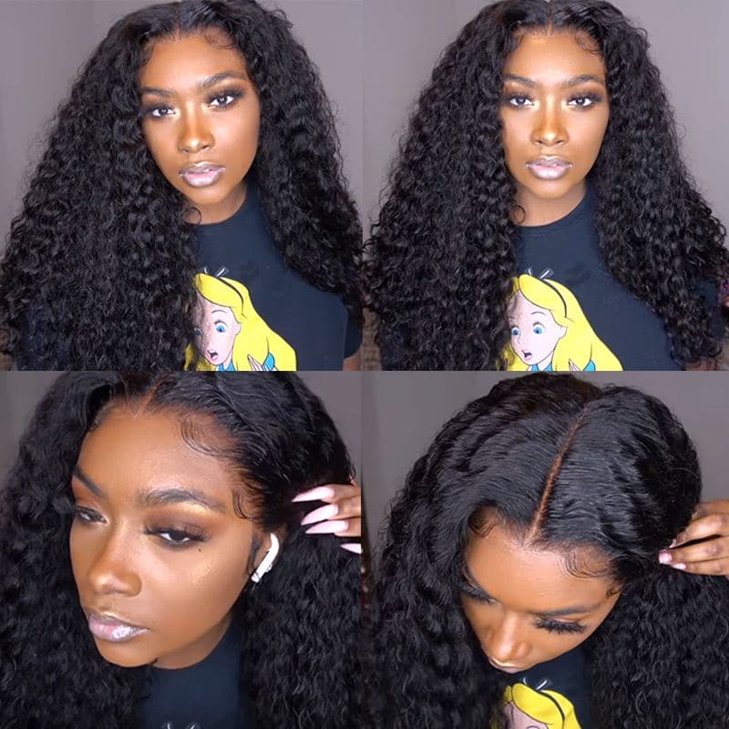Pre Plucked Water Wave Full Lace Wig Human Hair 1