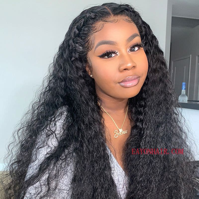 Pre Plucked Water Wave Full Lace Wig Human Hair 2