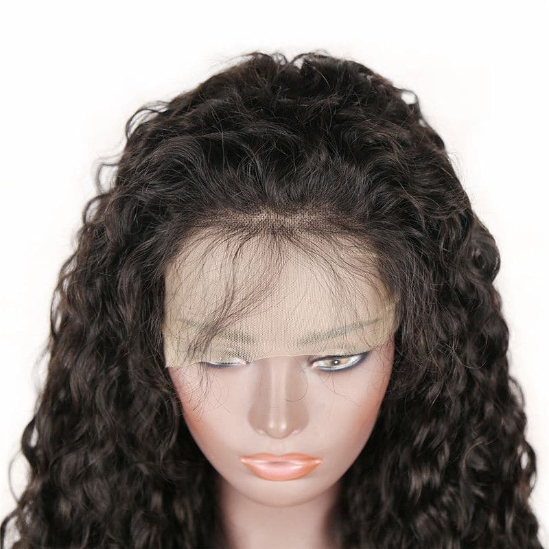Pre Plucked Water Wave Full Lace Wig Human Hair 7