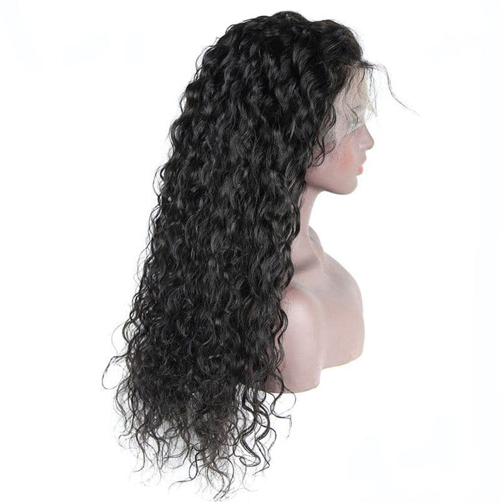 Pre Plucked Water Wave Full Lace Wig Human Hair 8