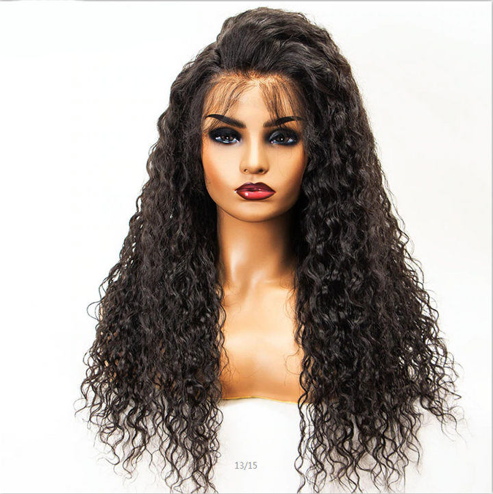 Pre Plucked Water Wavy 360 Lace Frontal Wig2