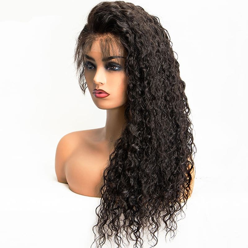 Pre Plucked Water Wavy 360 Lace Frontal Wig4
