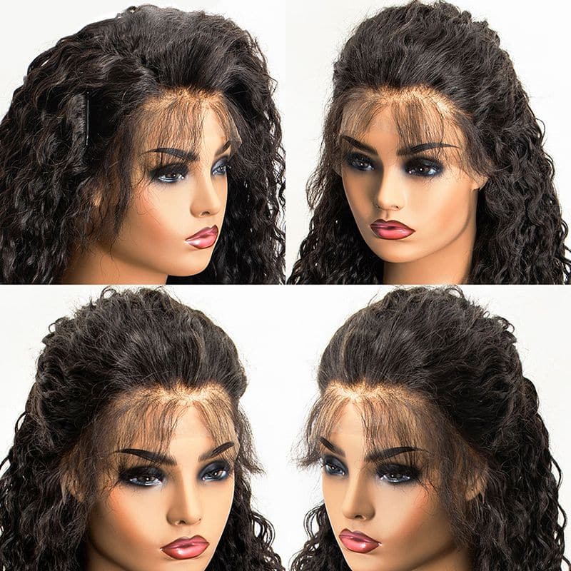 Pre Plucked Water Wavy 360 Lace Frontal Wig6