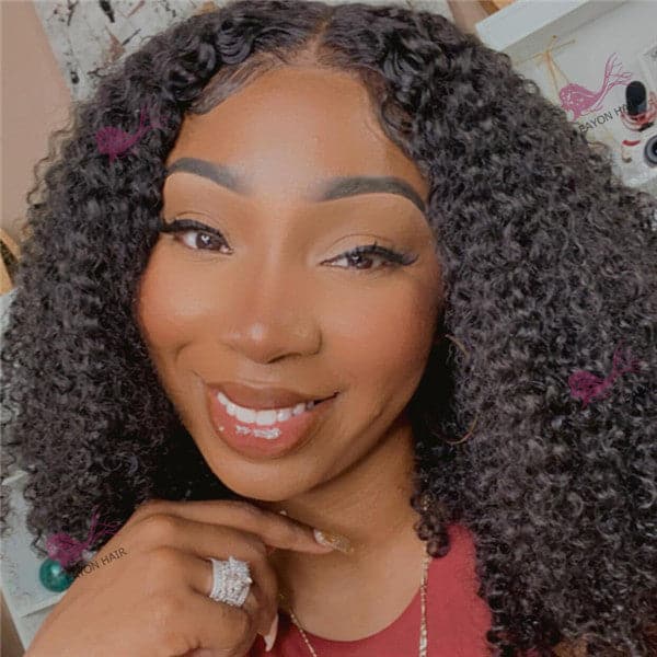 5x5 Lace Closure Wig Tight Curly Human Hair BBTC55