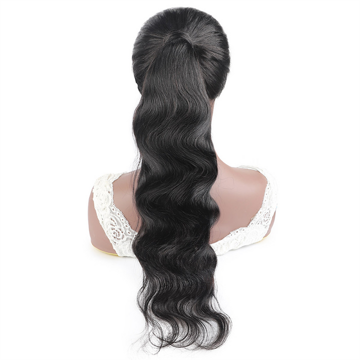 Wrap Around Ponytail Body Wave Brazilian Human Hair